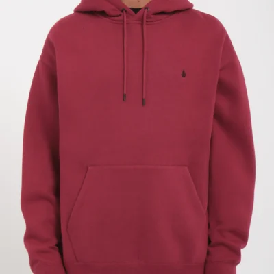 Sudadera VOLCOM con capucha para hombre clásica SINGLE STONE - WINE Ref. A4132315 granate