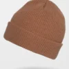 Gorro VOLCOM punto para hombre FULL STONE BEANIE DARK BROWN Ref. D5832202 marrón claro
