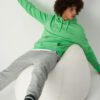Sudadera CHAMPION Hombre con capucha de algodón grueso con bordado pecho Ref. 218486-GS026 verde