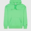 Sudadera CHAMPION Hombre con capucha de algodón grueso con bordado pecho Ref. 218486-GS026 verde