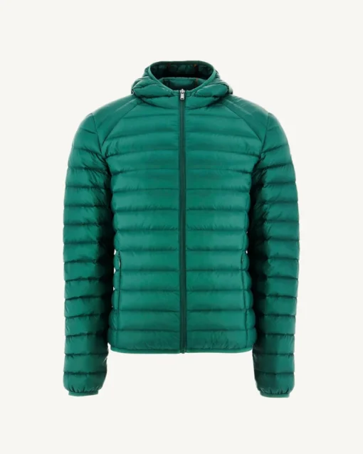 Chaqueta con capucha Jott de plumas pato Hombre NICO BASIC PF23MDOW01 - 249 VERT FONCE Justoverthetop verde oscuro