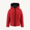 Chaqueta capucha Jott de plumas pato Niño FW23KJAC11 ZURICH 189-NAVY /RED Marino-rojo