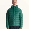 Chaqueta Jott JORGE de plumas pato Hombre con capucha SS23MDOW10 - 249 DARK GREEN Justoverthetop VERDE