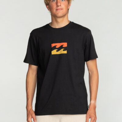 Camiseta BILLABONG para hombre manga corta TEAM WAVE SS(blk) Ref.EBYZT00144 negro