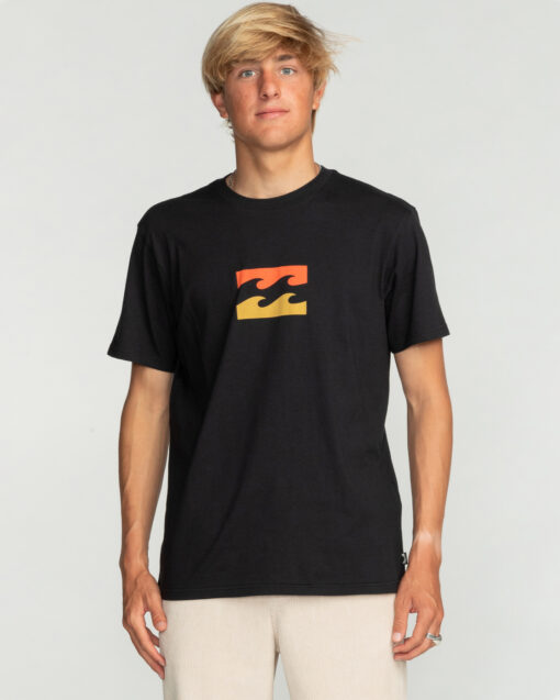 Camiseta BILLABONG para hombre manga corta TEAM WAVE SS(blk) Ref.EBYZT00144 negro