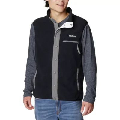 Chaleco polar COLUMBIA con cremallera y botones para hombre HELVETIA™ VEST Ref. 2013715011 negro