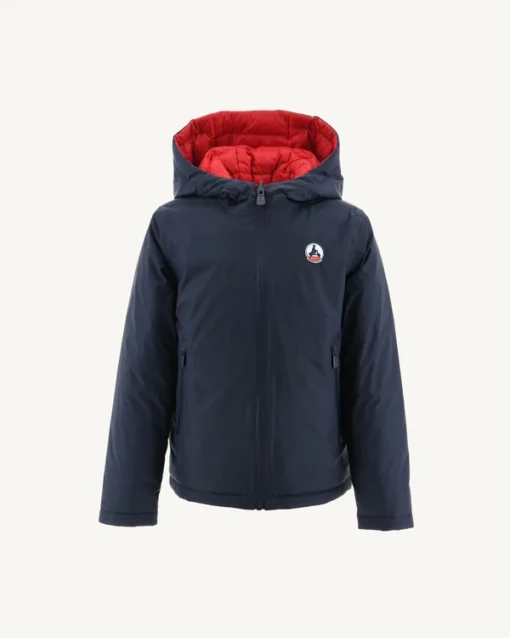 Chaqueta capucha Jott de plumas pato Niño FW23KJAC11 ZURICH 189-NAVY /RED Marino-rojo