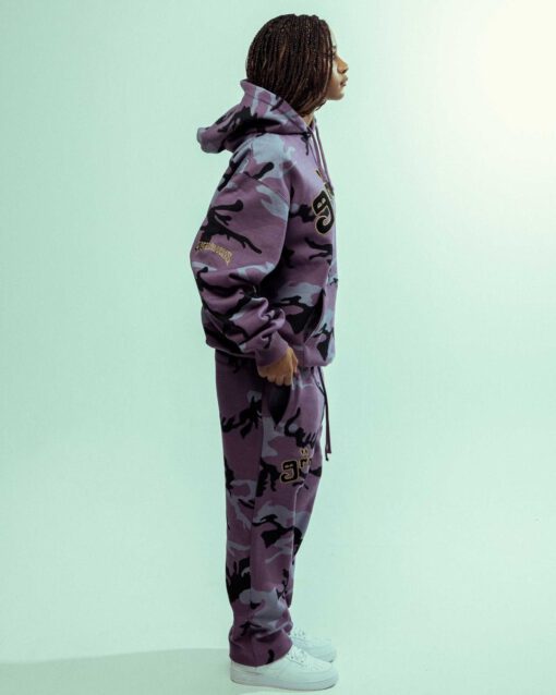 PANTALON CHANDAL GRIMEY GRTS246-FW23 ALL OVER PRINT TUSKER TEMPLE - PURPLE | FW2 camuflaje violeta