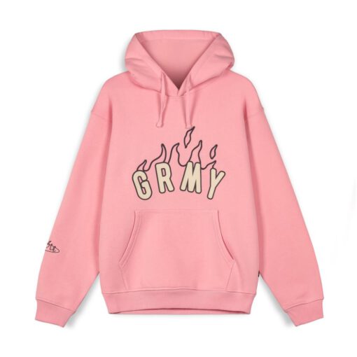 SUDADERA GRIMEY CON CAPUCHA GCH581-FW23 MELTED STONE VINTAGE - PINK | rosa chicle