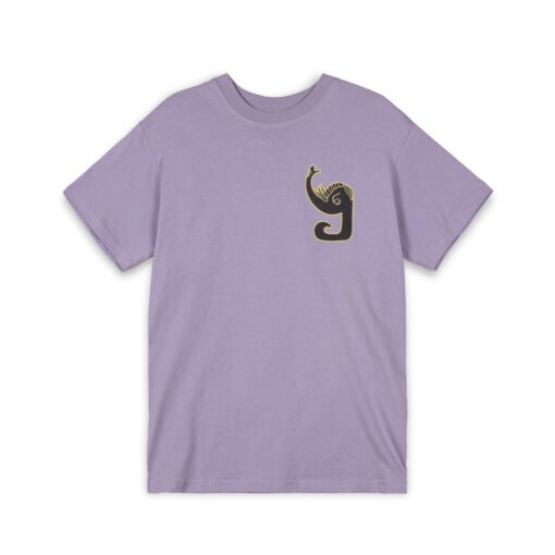 Camiseta GRIMEY de manga corta unisex GA684 VLT-FW23 TUSKER TEMPLE REGULAR tee violet