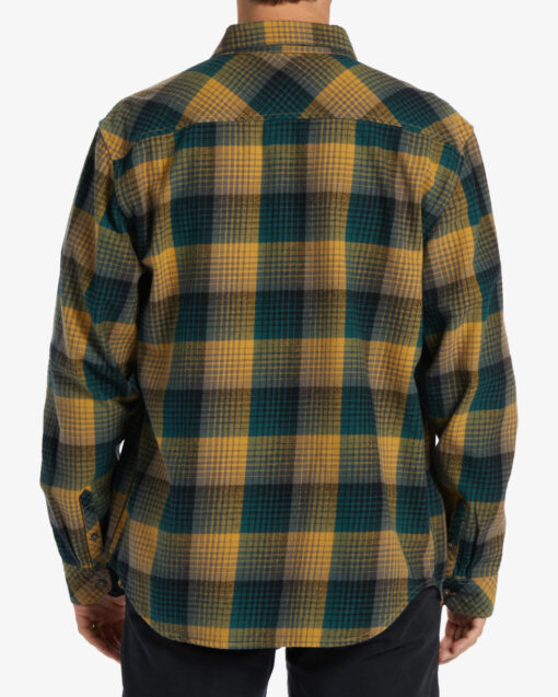 Camisa BILLABONG de Manga Larga franela Hombre Coastline Flannel Ref. ABYWT00247 Cuadros amarillos y azules