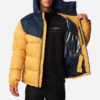 Chaqueta de esquí de plumón Iceline Ridge para hombre ref-1864272756 color azul marino y mostaza