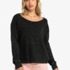 Jersey top ROXY cuello redondo para Mujer Boho Mind (KVJ0) Ref. ERJKT04063 Gris oscuro