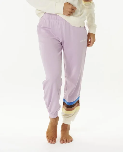 Pantalón de Chándal RIP CURL deporte para mujer SURF REVIVAL TRACK PANT-Lilac Ref. 023WPA Lila