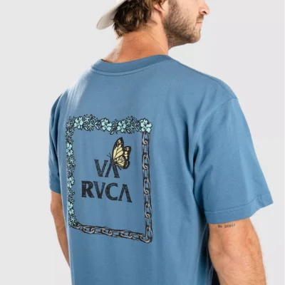 Camiseta RVCA Hombre manga corta FOOD CHAIN SS Ref.AVYZT01844 (BPP0)Azul claro