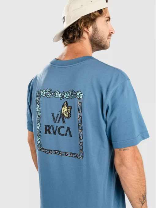 Camiseta RVCA Hombre manga corta FOOD CHAIN SS Ref.AVYZT01844 (BPP0)Azul claro