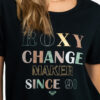 Camiseta ROXY manga corta para Mujer OCEAN AFTER (kvj0) Ref:ERJZT05591 Negra