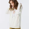 Sudadera RIP CURL Mujer con capucha bordada MIKROS FLEECE Ref. 03CWFL Beige