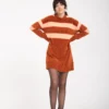 Vestido VOLCOM para mujer BUBBLE TEA - NUTMEG Ref. B1332315 -color marrón