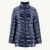 Chaqueta Jott de plumas pato Mujer con capucha de pelo GRAND FROID FW23WPAR50 104 NAVY PERLE LAQUEE Azul marino