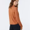 Jersey RIP CURL Mujer cuello redondo para mujer COSY FLEECE CREW ref-048WFL Light brown -caldera