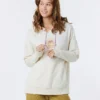 Sudadera RIP CURL Mujer con capucha bordada MIKROS FLEECE Ref. 03CWFL Beige