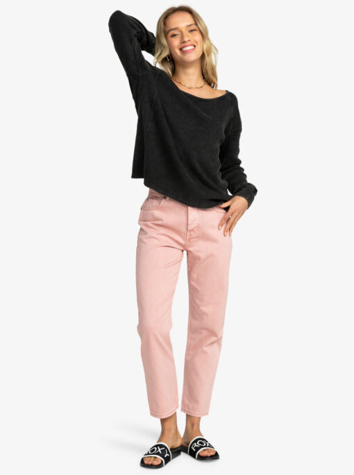 Jersey top ROXY cuello redondo para Mujer Boho Mind (KVJ0) Ref. ERJKT04063 Gris oscuro