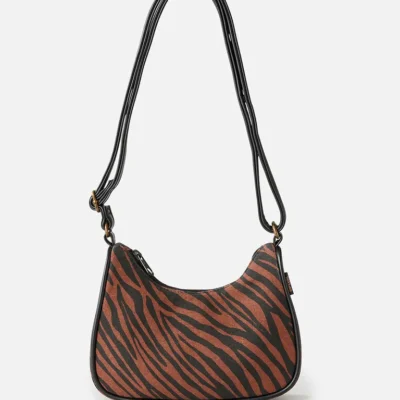 Bolso RIP CURL bandolera pequeño para mujer SUN TRIBE CROSSBODY Ref. 01DWSB (brown) color negro y marrón