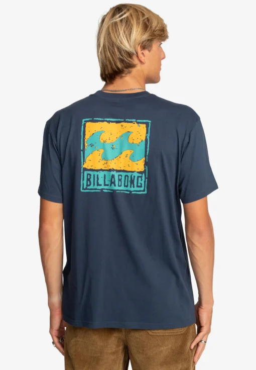 Camiseta BILLABONG para hombre manga corta STRAMP SS ref-EBYZT00145 azul marino