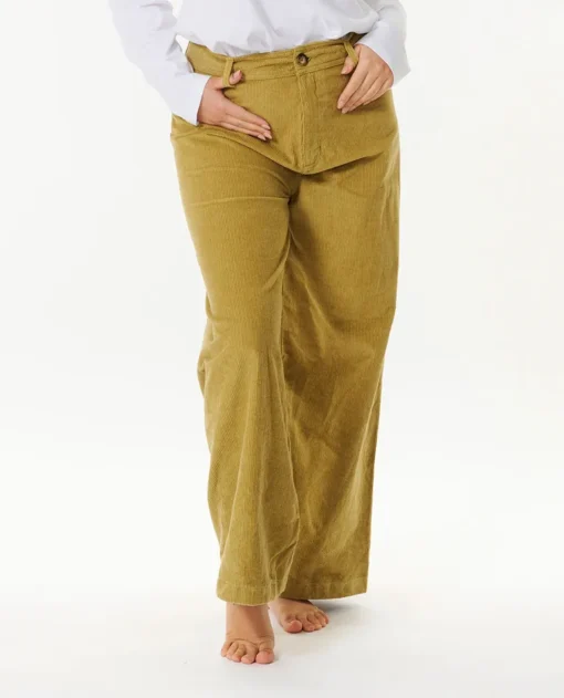 Pantalón RIP CURL de pana para Mujer STEVIE CORD PANT Ref. 002WPA Khaki