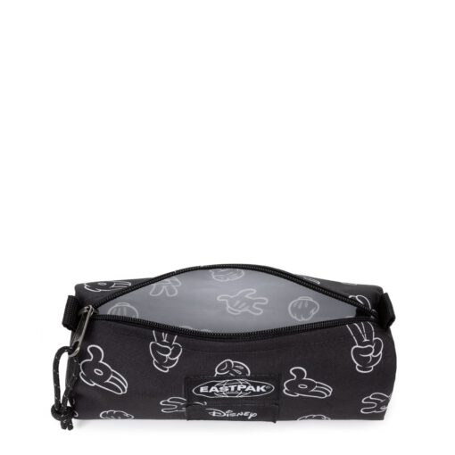 Estuche escolar Eastpak: estuche benchmark SINGLE EK3729E1 MICKEY SINGLE (edición especial)- Blanco y negro