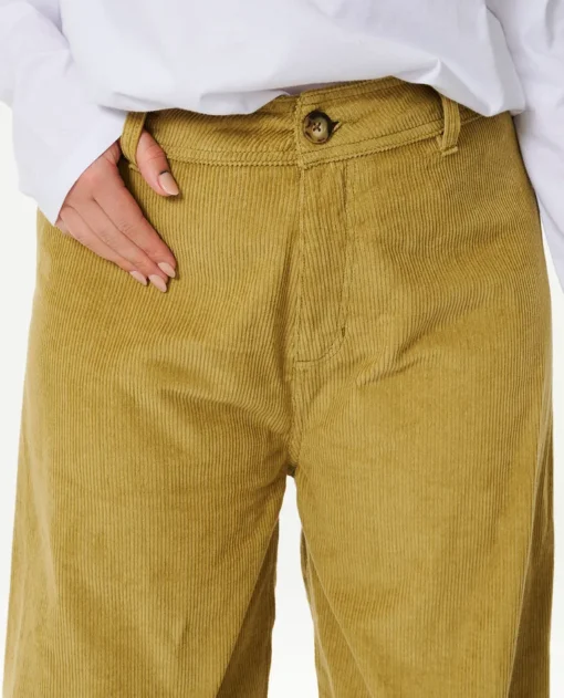 Pantalón RIP CURL de pana para Mujer STEVIE CORD PANT Ref. 002WPA Khaki