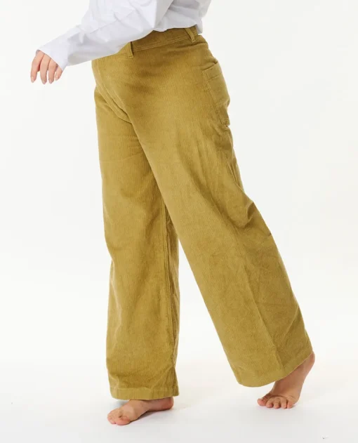 Pantalón RIP CURL de pana para Mujer STEVIE CORD PANT Ref. 002WPA Khaki