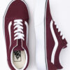 Zapatillas plataforma VANS Port Royale /True White Old Skool Platfor Ref. VN0A3B3U5U71 Granate y blanco