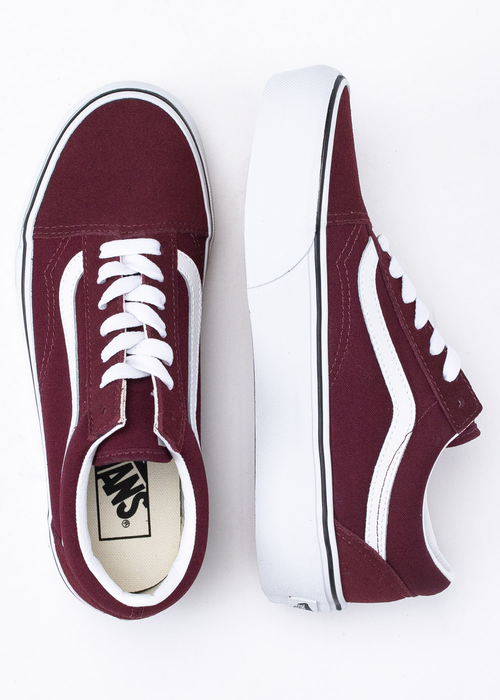 Vans granates plataforma cheap