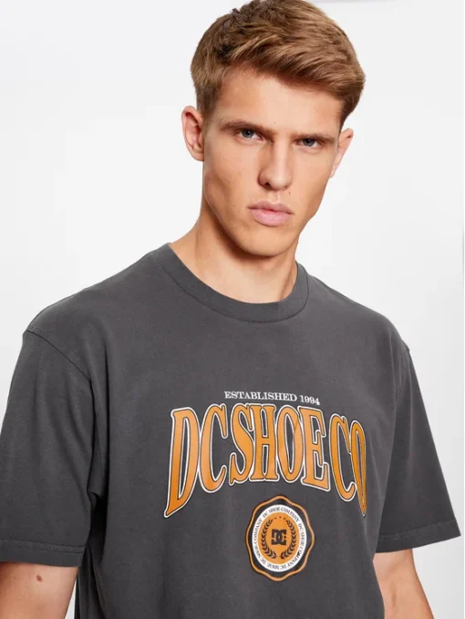 Camiseta de hombre DC manga corta Tuition - -ADYZT05273 ( ktew ) Gris oscuro y marrón