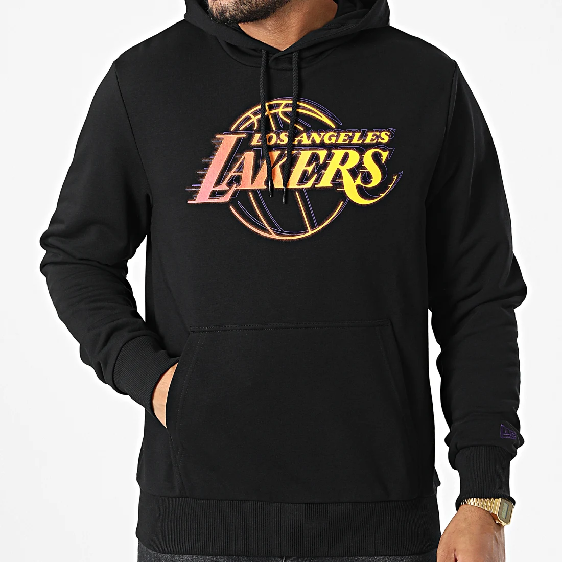 Sudadera NEW ERA Hombre con capucha NBA Negro