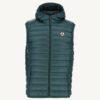 Chaleco sin mangas y con capucha Jott de plumas pato Hombre PAT P000MDOW03 -203 verd fonce Justoverthetop verde oscuro