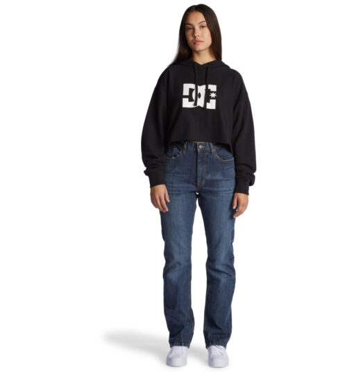 Sudadera DC SHOES con capucha para mujer CROPPED HOODIE (KVJO) ref-ADJFT03028 Negro