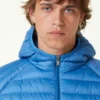 Chaqueta con capucha Jott de plumas pato Hombre NICO BASIC PF23MDOW01 -729 Denim azul Justoverthetop Azul claro