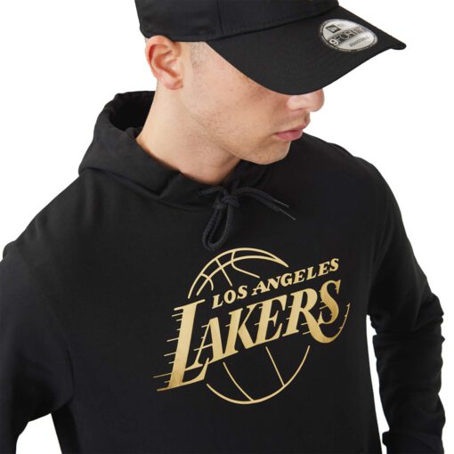 Sudadera New Era LA Lakers NBA Foil Print loslak REF-60284705 negro y dorado