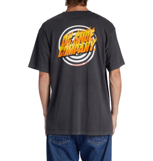 Camiseta de hombre DC manga corta Burner Ref ADYZT05271 (ktew) Gris oscuro dibujo en la espalda