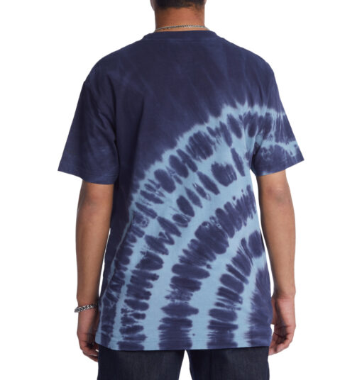 Camiseta de hombre DC manga corta BLABAC LOVE PARK KALIS Navy Blazer Spiral REF- ADYKT03207(xbkb) Azul- tie dye