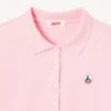 Polo manga corta Jott Mujer de algodón orgánico FRANCA FW23WPOL10 - 472 ROSA PECHE BASIC rosa melocotón