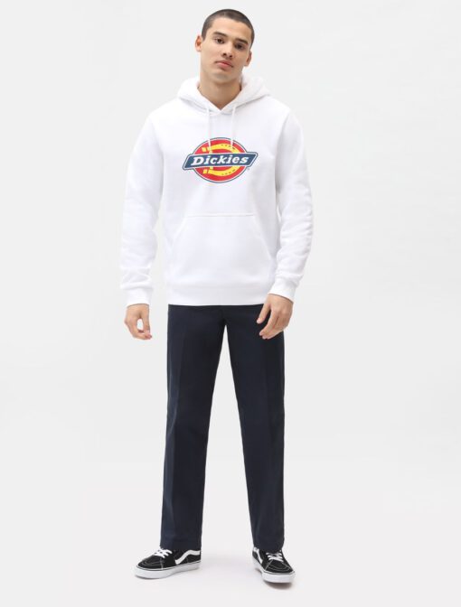 Sudadera DICKIES hombre con capucha suave Icon Logo Hoodie Ref. DK0A4XCBWHX1 blanca