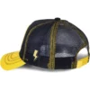Gorra superheroes CAPSLAB Trucker negra y amarilla con cierre snapback Pikachu PIK6 Pokémon