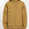 Chaqueta invierno Hombre VOLCOM con capucha HERNAN 5K JACKET (tbc) REF-A1732304 marrón mostaza
