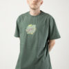 Camiseta SANTA CRUZ skate unisex manga corta ASP FLORES DOT FRONT T-SHIRT ref SCA TEE 10307 sage-verde