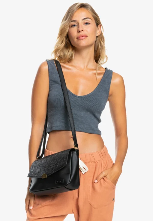 Bolso ROXY bandolera mediano para mujer Scuba Blue Color Anthracite(KVJO) Style ERJBP04608 negro