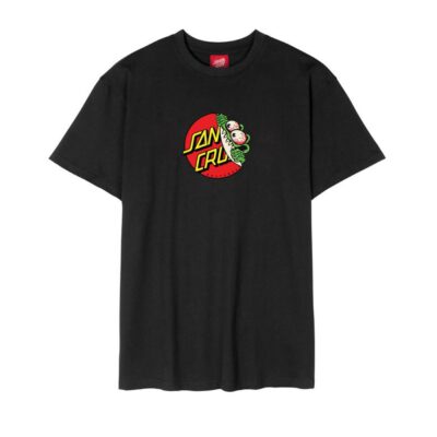 Camiseta SANTA CRUZ manga corta niño Youth beware dot front t-shirt ref-SCA YTE 1492 Black-negro